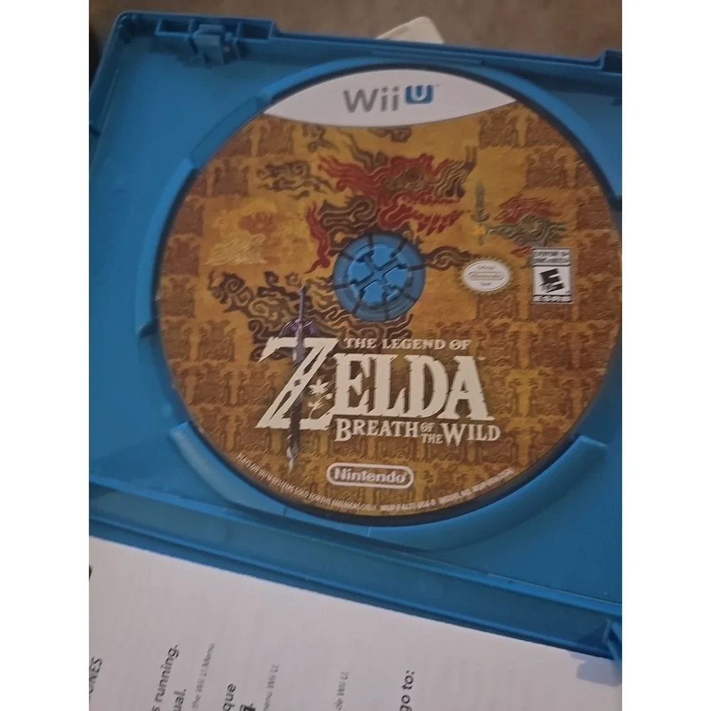 Nintendo The Legend of Zelda: Breath of the Wild Wii U NTSC-U/C E10+ Manual